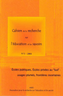 Cahiers de la recherche sur l'éducation et les savoirs, n°3/2004