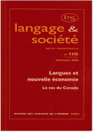 Langage et société, n° 118/déc. 2006