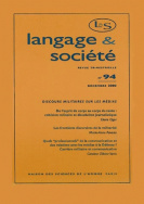 Langage et société, n° 94/déc. 2000