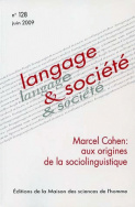 Langage et société, n° 128/juin 2009