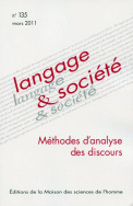 Langage et société, n° 135/mars 2011