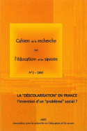 Cahiers de la recherche sur l'éducation et les savoirs, n°2/2003