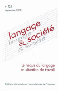 Langage et société, n° 125/septembre 2008