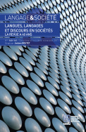 Langage et société, n° 160-161/Deuxième et troisième trimestres 2017