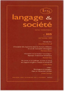 Langage et société, n° 105/sept. 2003