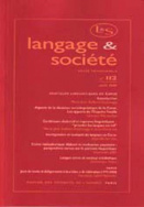 Langage et société, n° 112/juin 2005