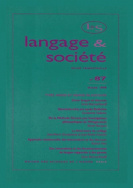 Langage et société, n° 87/mars 1999