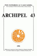 Archipel, n° 43/1992