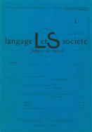 Langage et société, n° 1/juil. 1977