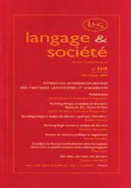 Langage et société, n° 114/déc. 2005