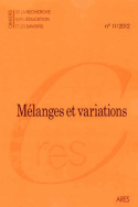 Cahiers de la recherche sur l'éducation et les savoirs, n°11/2012