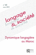 Langage et société, n° 143/mars 2013