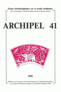 Archipel, n° 41/1991