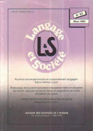 Langage et société, n° 63/mars 1993