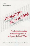 Langage et société, n° 142/décembre 2012