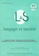 Langage et société, n° 44/juin 1988