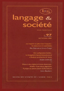 Langage et société, n° 97/sept. 2001