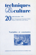 Techniques & culture, n°20/juil.-déc. 1992